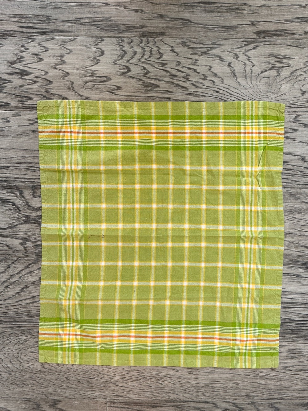 Green Plaid Home Accent TEA DISH TOWEL